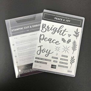 Stampin' Up! Peace & Joy stamps with Joy Dies